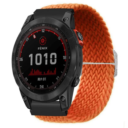 For Garmin Fenix 7S / 6S / 5S Stretchy Nylon Watch Strap Sport Wristbands with 20mm PC Connector
