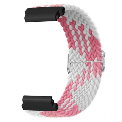 For Garmin Fenix 7S / 6S / 5S Stretchy Nylon Watch Strap Sport Wristbands with 20mm PC Connector