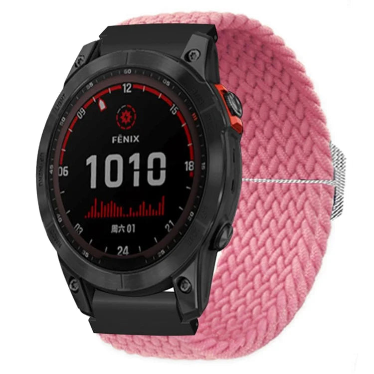 For Garmin Fenix 7S / 6S / 5S Stretchy Nylon Watch Strap Sport Wristbands with 20mm PC Connector