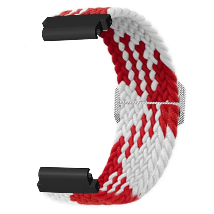 For Garmin Fenix 7S / 6S / 5S Stretchy Nylon Watch Strap Sport Wristbands with 20mm PC Connector