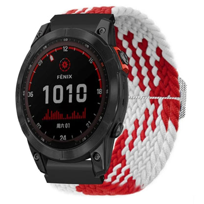 For Garmin Fenix 7S / 6S / 5S Stretchy Nylon Watch Strap Sport Wristbands with 20mm PC Connector