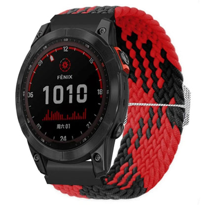 For Garmin Fenix 7S / 6S / 5S Stretchy Nylon Watch Strap Sport Wristbands with 20mm PC Connector