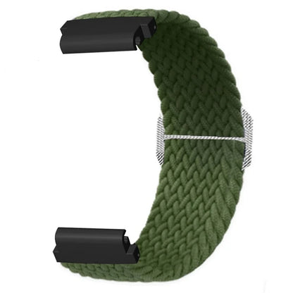 For Garmin Fenix 7S / 6S / 5S Stretchy Nylon Watch Strap Sport Wristbands with 20mm PC Connector