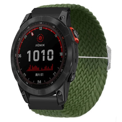 For Garmin Fenix 7S / 6S / 5S Stretchy Nylon Watch Strap Sport Wristbands with 20mm PC Connector