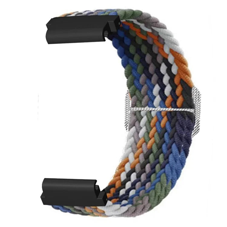 For Garmin Fenix 7S / 6S / 5S Stretchy Nylon Watch Strap Sport Wristbands with 20mm PC Connector