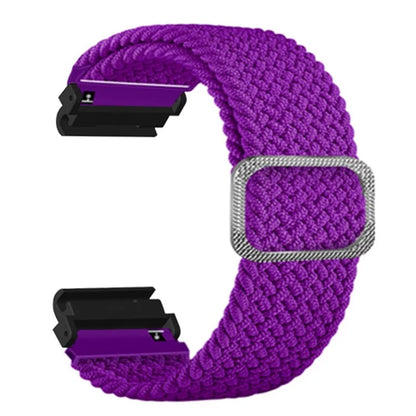For Garmin Fenix 7S / 6S / 5S Stretchy Nylon Watch Strap Sport Wristbands with 20mm PC Connector