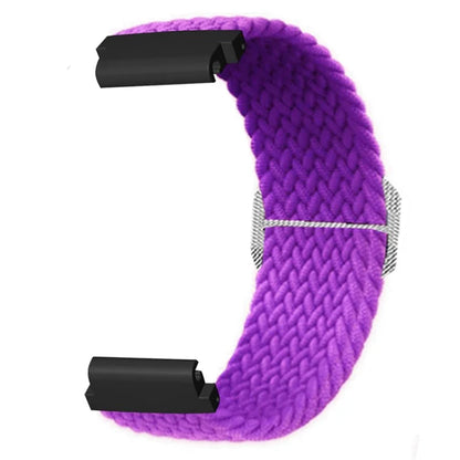 For Garmin Fenix 7S / 6S / 5S Stretchy Nylon Watch Strap Sport Wristbands with 20mm PC Connector