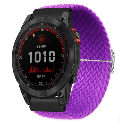 For Garmin Fenix 7S / 6S / 5S Stretchy Nylon Watch Strap Sport Wristbands with 20mm PC Connector