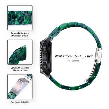 For Garmin Vivoactive 4 Replacement Watch Strap 22mm Waterproof Resin Watch Bandish Green