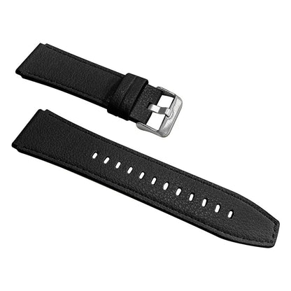 For Huawei Watch 4 Pro / Watch GT 3 / 2 46mm Quick Release Watch Band 22mm Top-Layer Cowhide Leather Wrist Strap