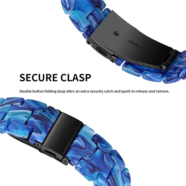 For Garmin Vivoactive 4 Resin Watch Strap 22mm Waterproof Replacement Watch Band