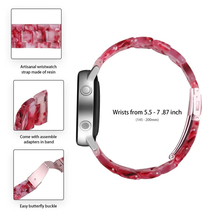 For Garmin Vivoactive 4 Resin Watch Strap 22mm Waterproof Replacement Watch Band