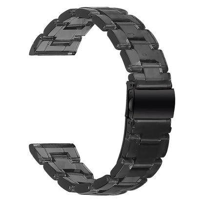 For Garmin Vivoactive 4 Resin Watch Strap 22mm Waterproof Replacement Watch Band Black