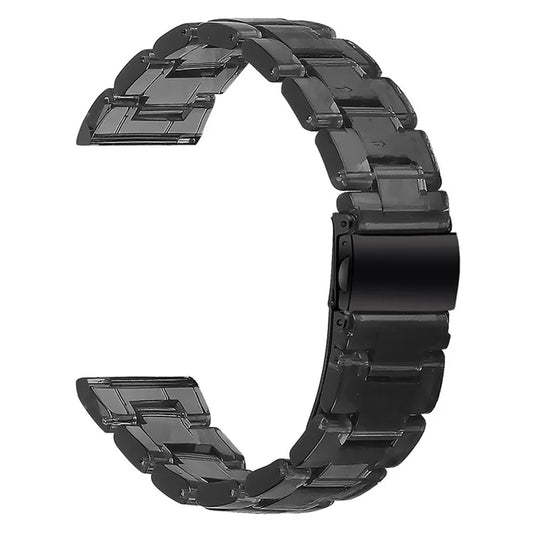 For Garmin Vivoactive 4 Resin Watch Strap 22mm Waterproof Replacement Watch Band Black