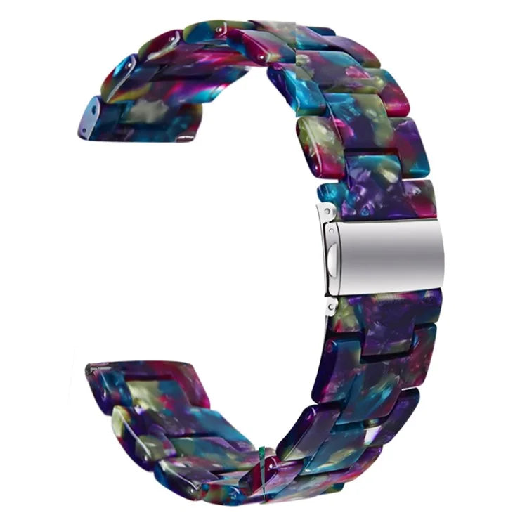 For Garmin Vivoactive 4 Resin Watch Strap 22mm Waterproof Replacement Watch Band / Green