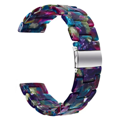 For Garmin Vivoactive 4 Resin Watch Strap 22mm Waterproof Replacement Watch Band / Green