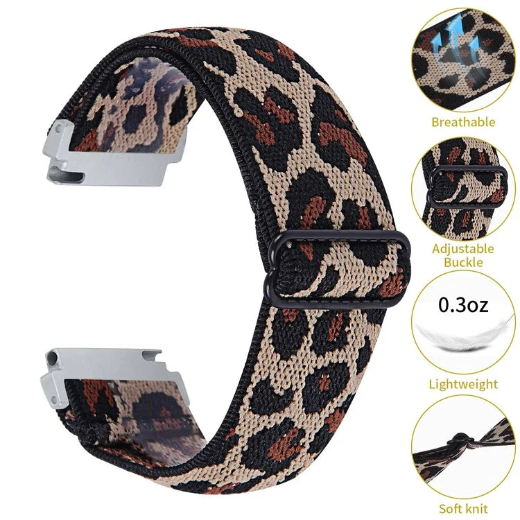 For Huawei Watch 4 Pro / Watch GT 3 / 2 46mm Nylon Watch Band 22mm Quick Release Replacement Elastic Watch Strap