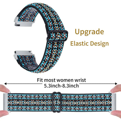 For Huawei Watch 4 Pro / Watch GT 3 / 2 46mm Nylon Watch Band 22mm Quick Release Replacement Elastic Watch Strap
