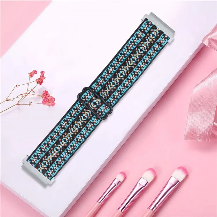 For Huawei Watch 4 Pro / Watch GT 3 / 2 46mm Nylon Watch Band 22mm Quick Release Replacement Elastic Watch Strap