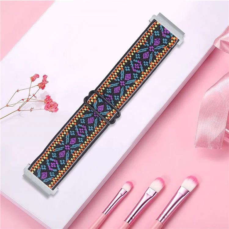 For Huawei Watch 4 Pro / Watch GT 3 / 2 46mm Nylon Watch Band 22mm Quick Release Replacement Elastic Watch Strap