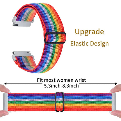 For Huawei Watch 4 Pro / Watch GT 3 / 2 46mm Nylon Watch Band 22mm Quick Release Replacement Elastic Watch Strap