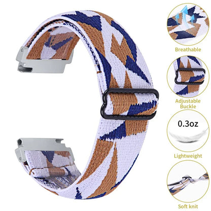 For Huawei Watch 4 Pro / Watch GT 3 / 2 46mm Nylon Watch Band 22mm Quick Release Replacement Elastic Watch Strap