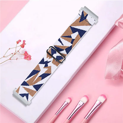 For Huawei Watch 4 Pro / Watch GT 3 / 2 46mm Nylon Watch Band 22mm Quick Release Replacement Elastic Watch Strap