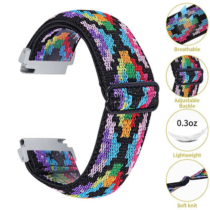 For Huawei Watch 4 Pro / Watch GT 3 / 2 46mm Nylon Watch Band 22mm Quick Release Replacement Elastic Watch Strap