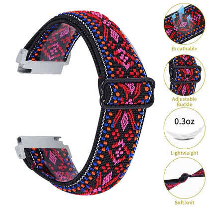 For Huawei Watch 4 Pro / Watch GT 3 / 2 46mm Nylon Watch Band 22mm Quick Release Replacement Elastic Watch Strap