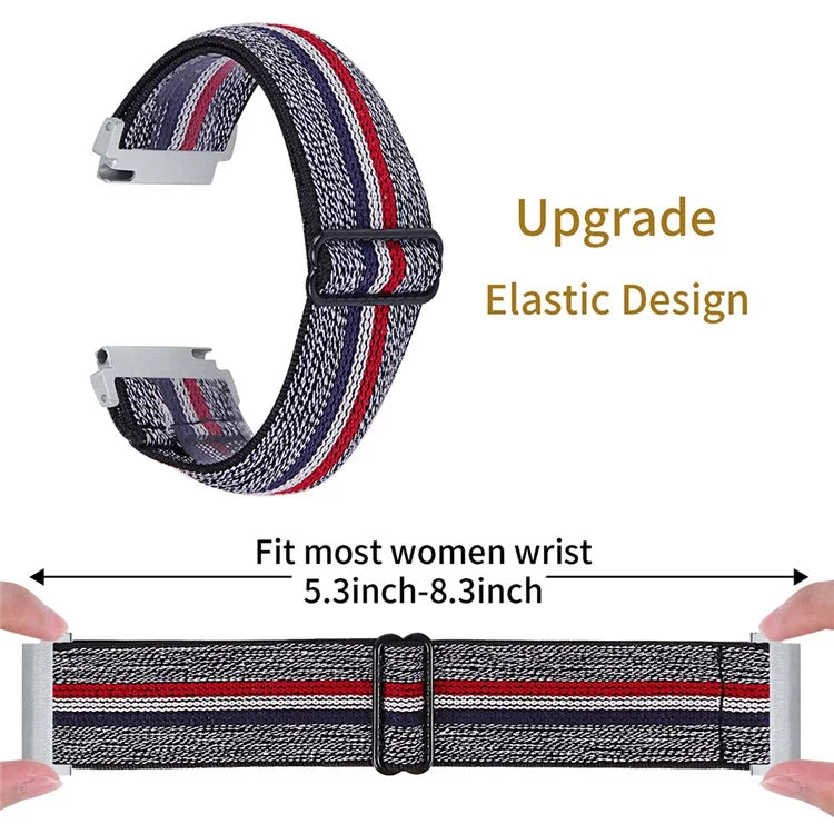 For Huawei Watch 4 Pro / Watch GT 3 / 2 46mm Nylon Watch Band 22mm Quick Release Replacement Elastic Watch Strap