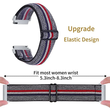 For Huawei Watch 4 Pro / Watch GT 3 / 2 46mm Nylon Watch Band 22mm Quick Release Replacement Elastic Watch Strap