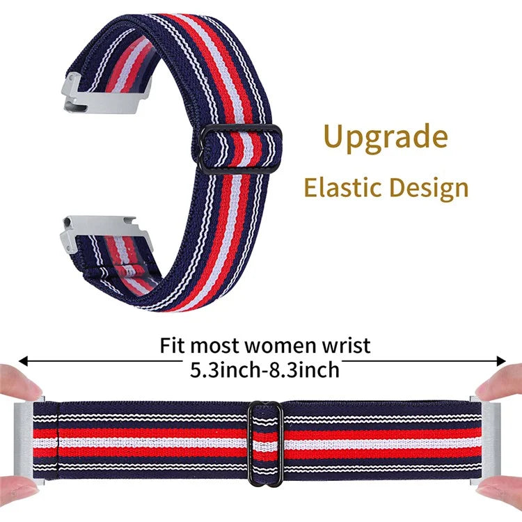 For Huawei Watch 4 Pro / Watch GT 3 / 2 46mm Nylon Watch Band 22mm Quick Release Replacement Elastic Watch Strap