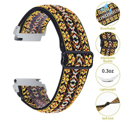 For Huawei Watch 4 Pro / Watch GT 3 / 2 46mm Nylon Watch Band 22mm Quick Release Replacement Elastic Watch Strap