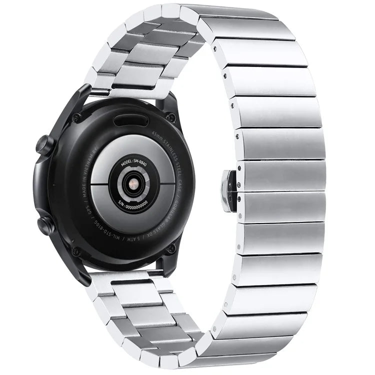 For Huawei Watch 4 Pro / Watch GT 3 / Watch GT 2 Stainless Steel Band 22mm Butterfly Buckle Replacement Strap