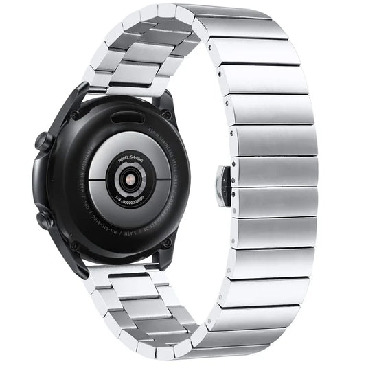 For Huawei Watch 4 Pro / Watch GT 3 / Watch GT 2 Stainless Steel Band 22mm Butterfly Buckle Replacement Strap