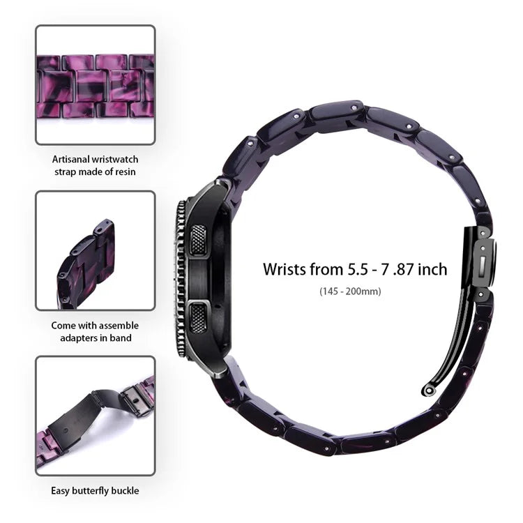 For Huawei Watch 4 Pro / Watch GT 3 / 2 46mm Resin Watch Band 22mm Waterproof Quick Release Watch Strap