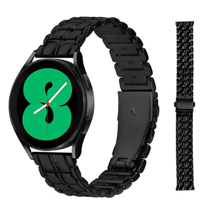 For Huami Amazfit Cheetah Pro 20mm Grid Texture Stainless Steel Strap Watch Band