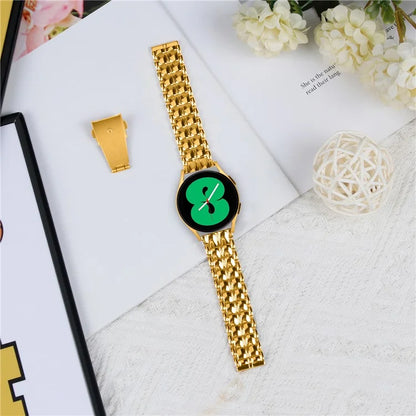 For Huami Amazfit Cheetah Pro 20mm Grid Texture Stainless Steel Strap Watch Band