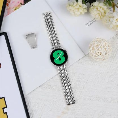 For Huami Amazfit Cheetah Pro 20mm Grid Texture Stainless Steel Strap Watch Band
