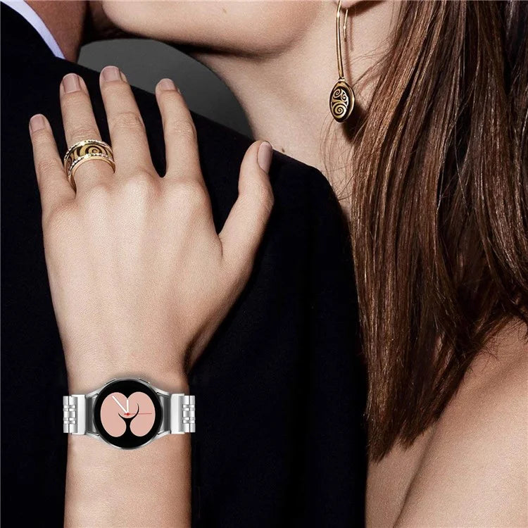 For Samsung Galaxy Watch6  /  Watch6 Classic Stainless Steel Wrist Band Smart Watch Strap