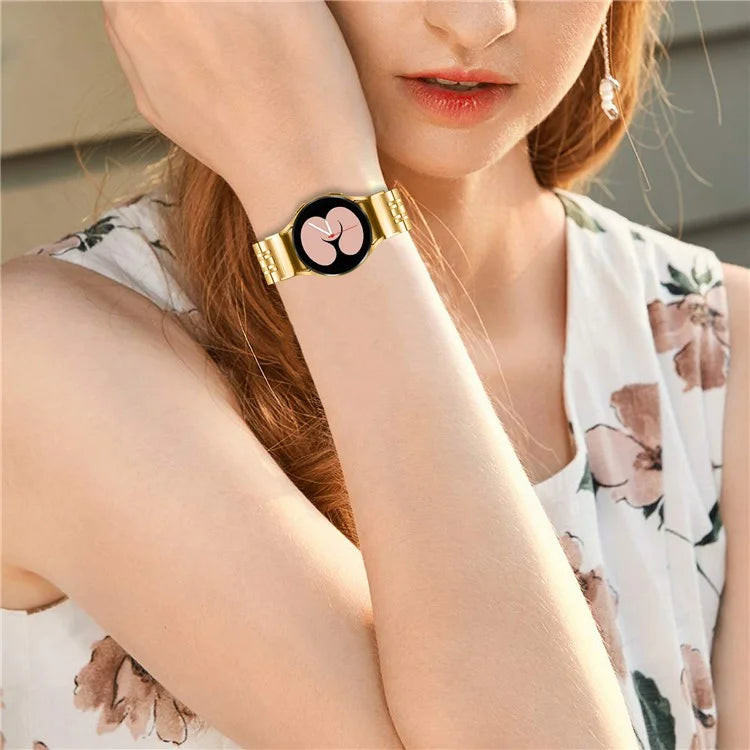 For Samsung Galaxy Watch6 / Watch6 Classic Stainless Steel Watch Band Replacement Strap with Quick Release Connector