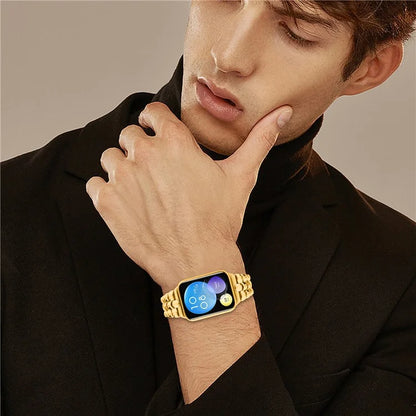 For Xiaomi Smart Band 8 Pro Metal Slim Watch Strap Replacement Smart Watch Band