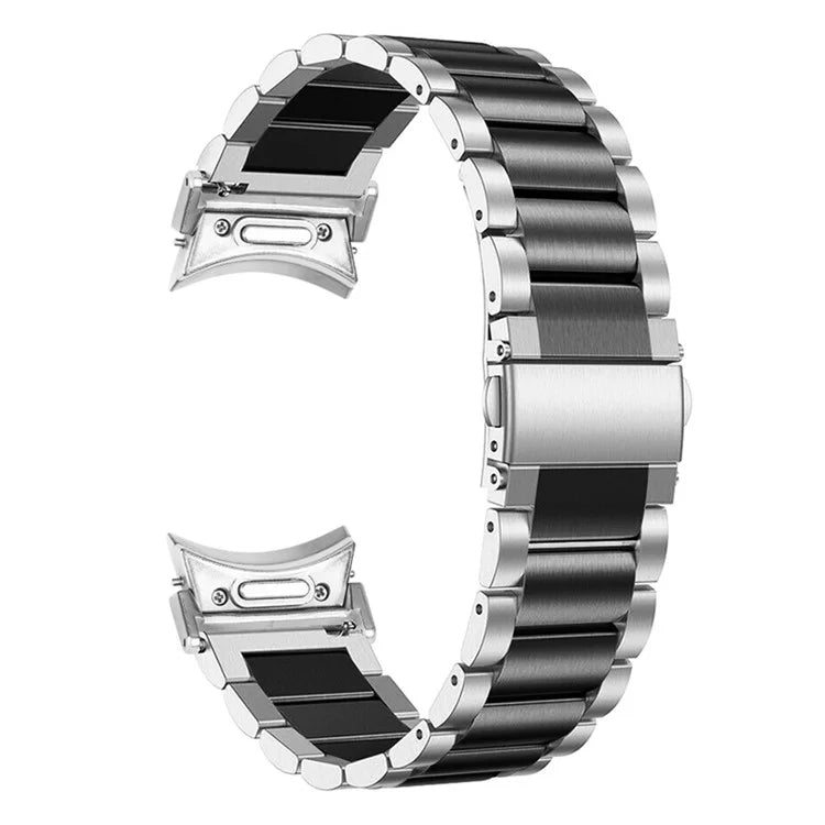 For Samsung Galaxy Watch 5 / 5 Pro / Watch4 / Watch4 Classic 46mm Stainless Steel Strap Quick Release Connector Watch Band