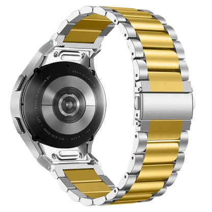 For Samsung Galaxy Watch6 / Watch6 Classic Replacement Metal Strap Quick Release Connector Stainless Steel Watch Band