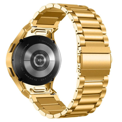 For Samsung Galaxy Watch6 / Watch6 Classic Replacement Metal Strap Quick Release Connector Stainless Steel Watch Band