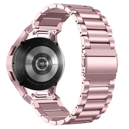 For Samsung Galaxy Watch6 / Watch6 Classic Replacement Metal Strap Quick Release Connector Stainless Steel Watch Band