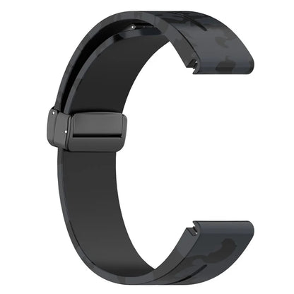 For Garmin Fenix 7S / 6S Pro / 5S Plus / Instinct 2S Watch Bands Black Buckle 20mm Camouflage Strap