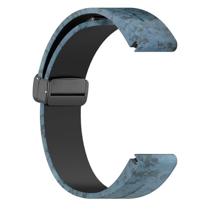 For Garmin Fenix 7 / Forerunner 965 / 955 / 945 / 935 Watch Band Black Buckle 22mm Camouflage Wriststrap