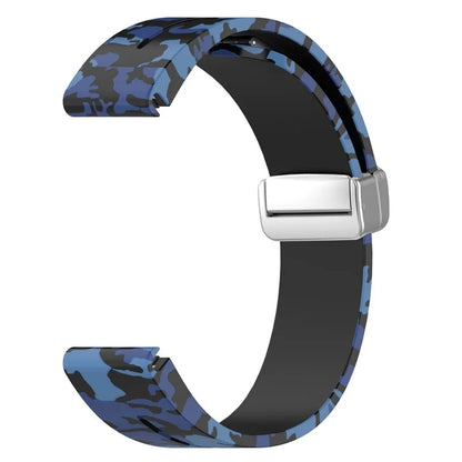 For Garmin Fenix 7 / Forerunner 965 / 955 / 945 / 935 Watch Band Silver Buckle 22mm Silicone Strap