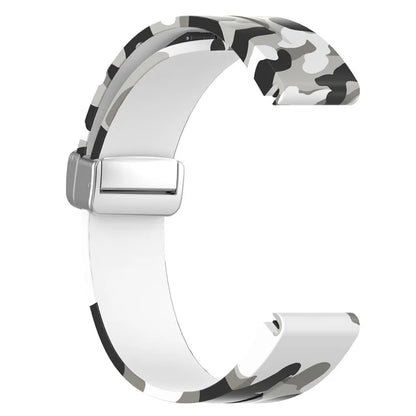 For Garmin Fenix 7 / Forerunner 965 / 955 / 945 / 935 Watch Band Silver Buckle 22mm Silicone Strap